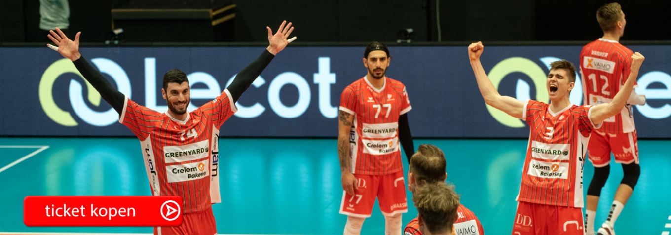<p style="text-align: left;"><span style="font-size: 14pt;">&nbsp;&nbsp; <strong>Play-offs LOTTO Volley League</strong></span></p>
<p style="text-align: left;"><span style="font-size: 14pt;"><strong>&nbsp;&nbsp; <br /></strong></span></p>
<p style="text-align: left;"><span style="font-size: 14pt;"><strong>&nbsp;&nbsp; VC GREENYARD Maaseik</strong></span></p>
<p style="text-align: left;"><span style="font-size: 14pt;"><strong>&nbsp;&nbsp; vs</strong></span></p>
<p style="text-align: left;"><span style="font-size: 14pt;"><strong>&nbsp;&nbsp; Lindemans Aalst</strong></span><span style="font-size: 14pt;"><strong> <br /></strong></span></p>
<p style="text-align: left;">&nbsp;</p>
<p style="text-align: left;"><span style="font-size: 14pt;"><strong>&nbsp;&nbsp; Woe 12 apr - 20u30</strong></span></p>
<p style="text-align: left;"><span style="font-size: 14pt;"><strong>&nbsp;&nbsp; @STEENGOED Arena</strong></span></p>